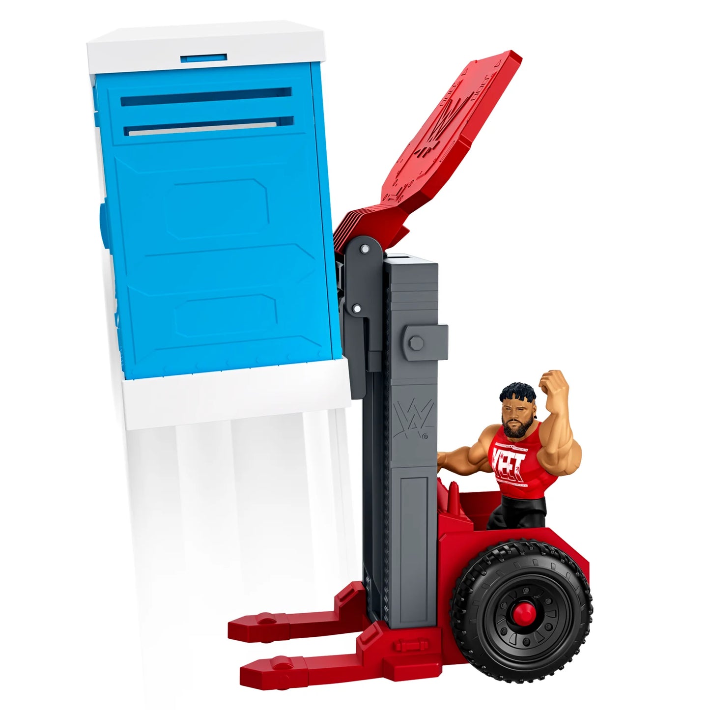 WWE Mattel Knuckle Crunchers Backstage Brawl Playset including Jey Uso Action & Toy Figures PWcatalog