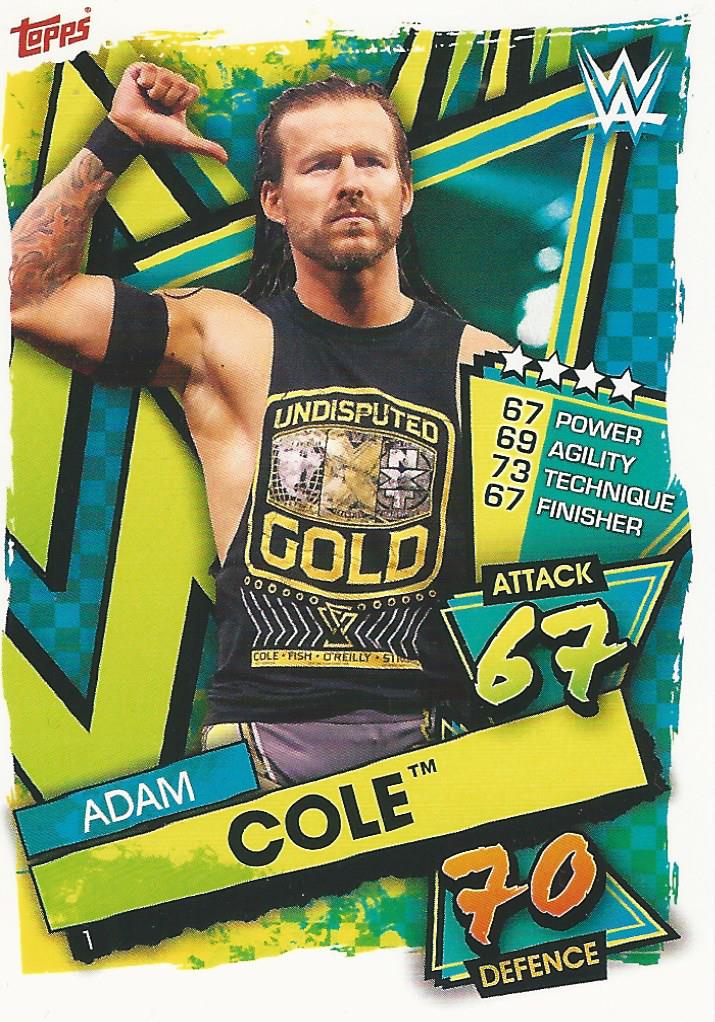 WWE Topps Slam Attax 2021 Adam Cole #1