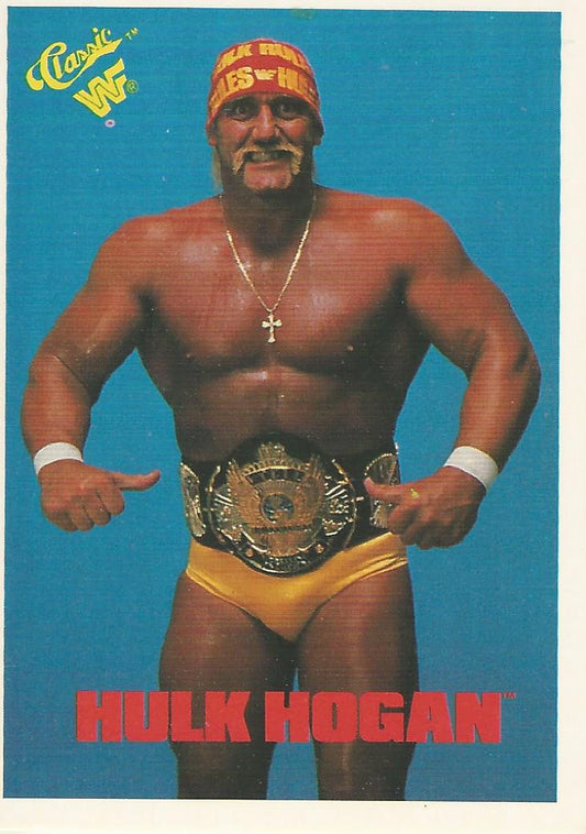 WWF Classic Trading Cards 1990 Hulk Hogan No.1 trading card PW Catalog