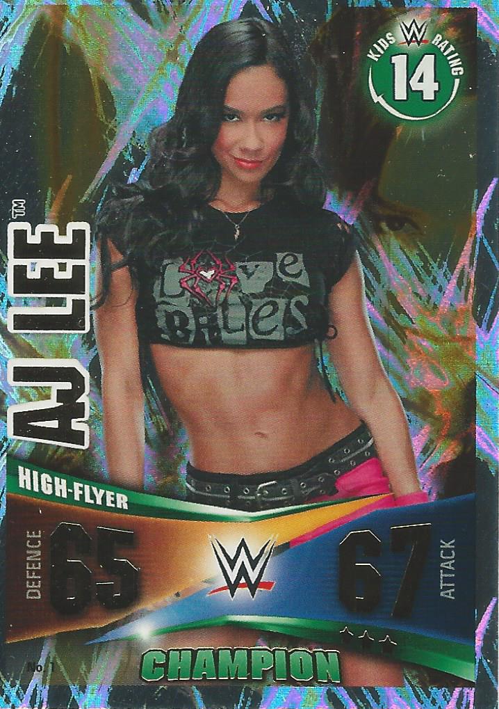 WWE Topps Slam Attax Rivals 2014 AJ Lee Champion #1