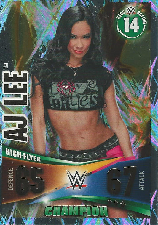 WWE Topps Slam Attax Rivals 2014 AJ Lee Champion #1