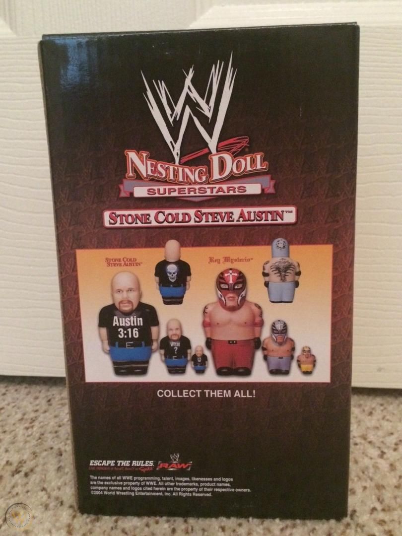 WWE Shopzone Nesting Dolls 2004 Steve Austin