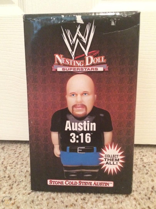 WWE Shopzone Nesting Dolls 2004 Steve Austin - image 2