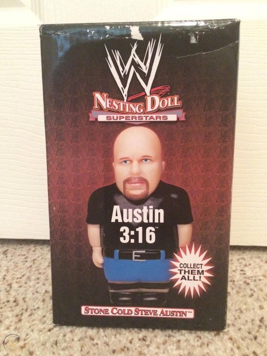 WWE Shopzone Nesting Dolls 2004 Steve Austin