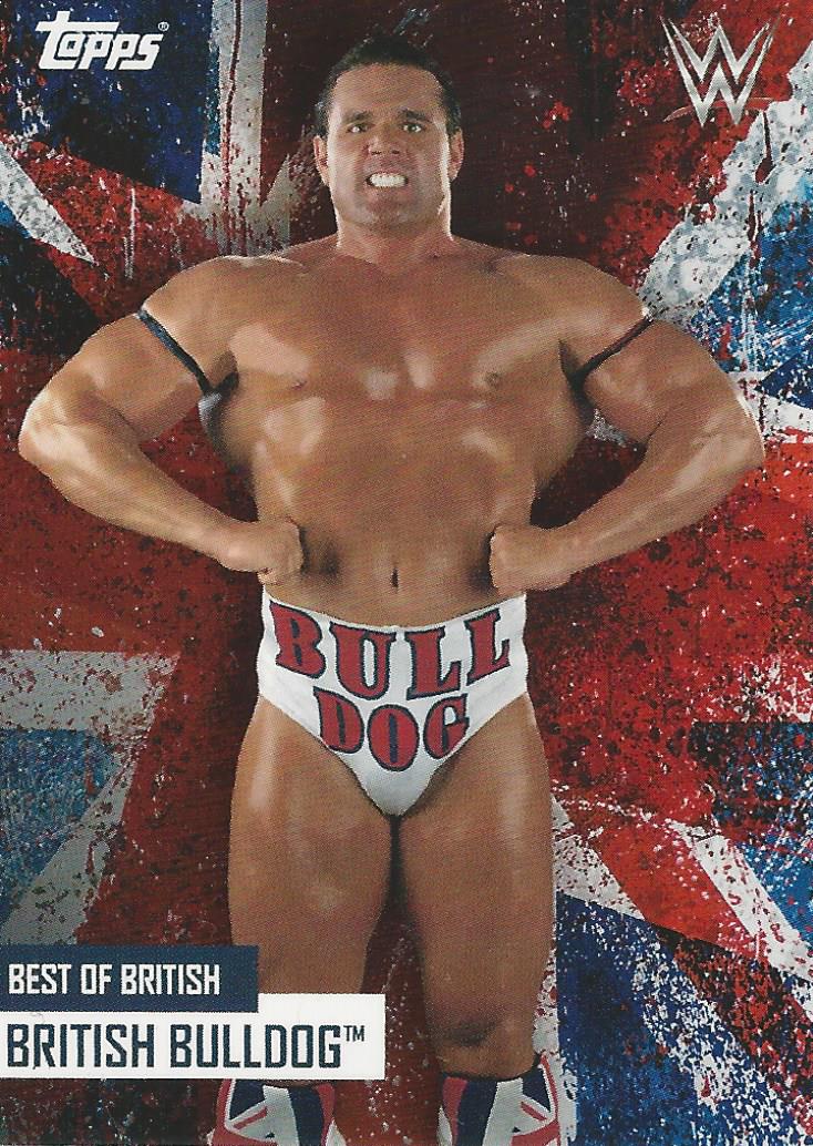 WWE Topps Best of British 2021 British Bulldog trading card PW Catalog