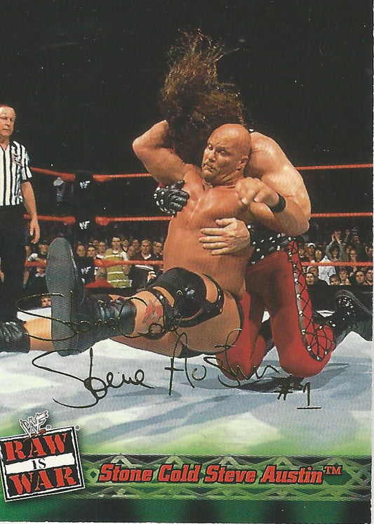 WWF Fleer Raw 2001 Stone Cold Steve Austin #1
