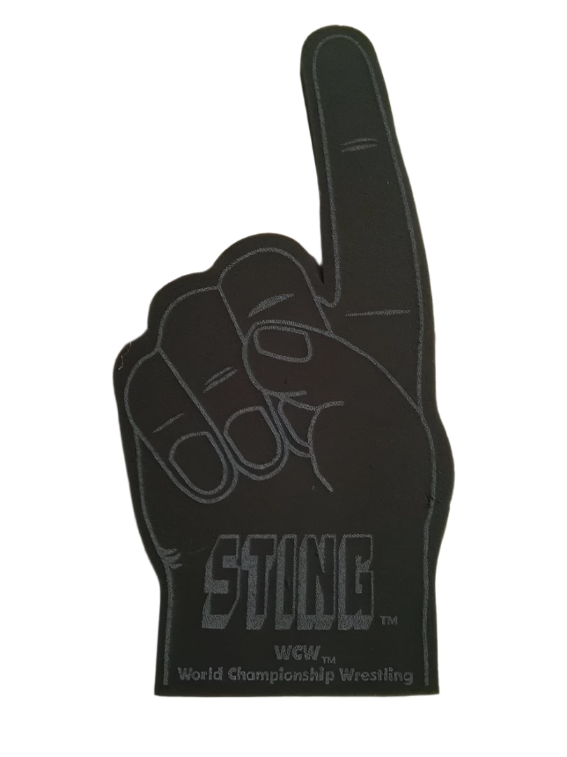 WCW Sting Black foam finger Foam PWcatalog