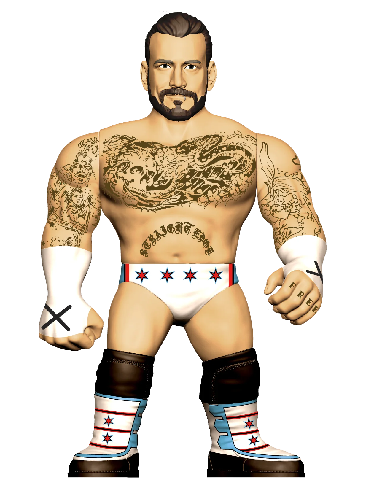 WWE Mattel Retro CM Punk Ringside Exclusive Series 1
