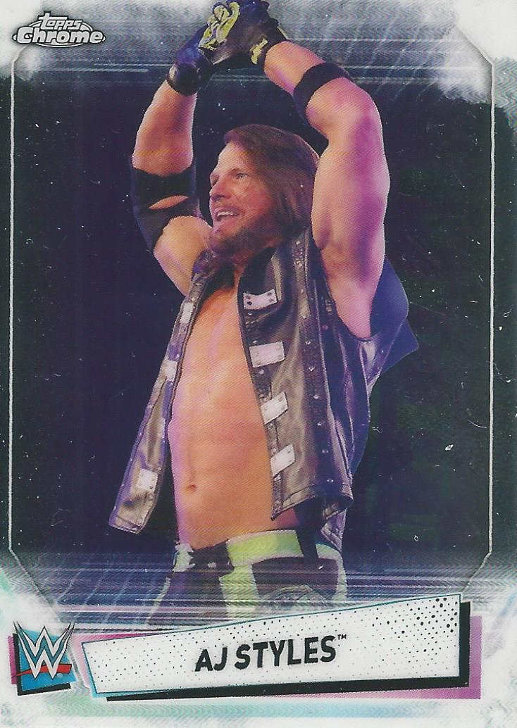 WWE Topps Chrome 2021 AJ Styles #1