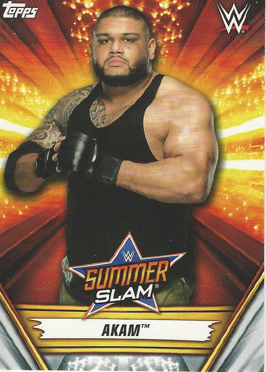 WWE Topps Summerslam 2019 Akam #1