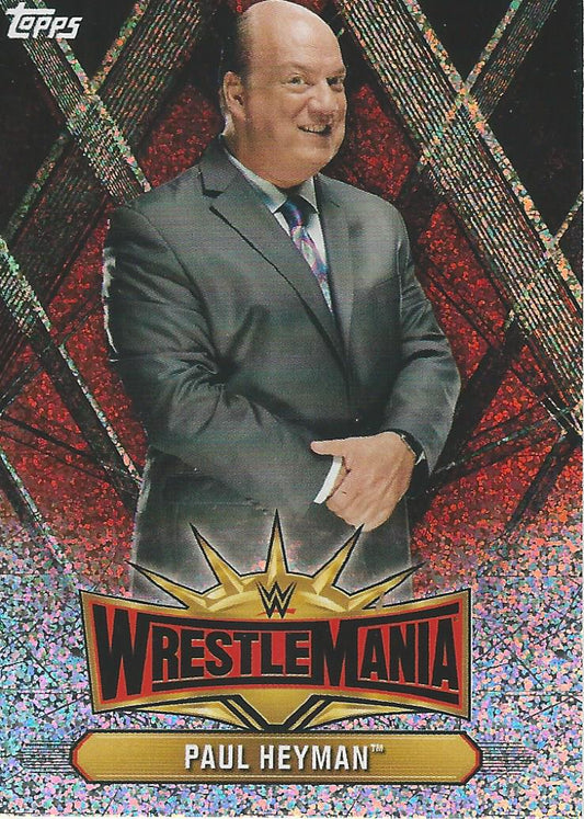 WWE Topps Champions 2019 Paul Heyman WM-1 trading card PW Catalog