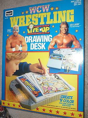 WCW Rose Art Wrestling Lite Up Drawing Desk