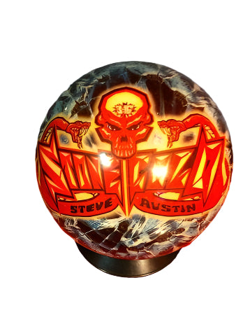 Steve Austin Bowling Ball WWF Viz-A-Ball 2001 Pwcatalog