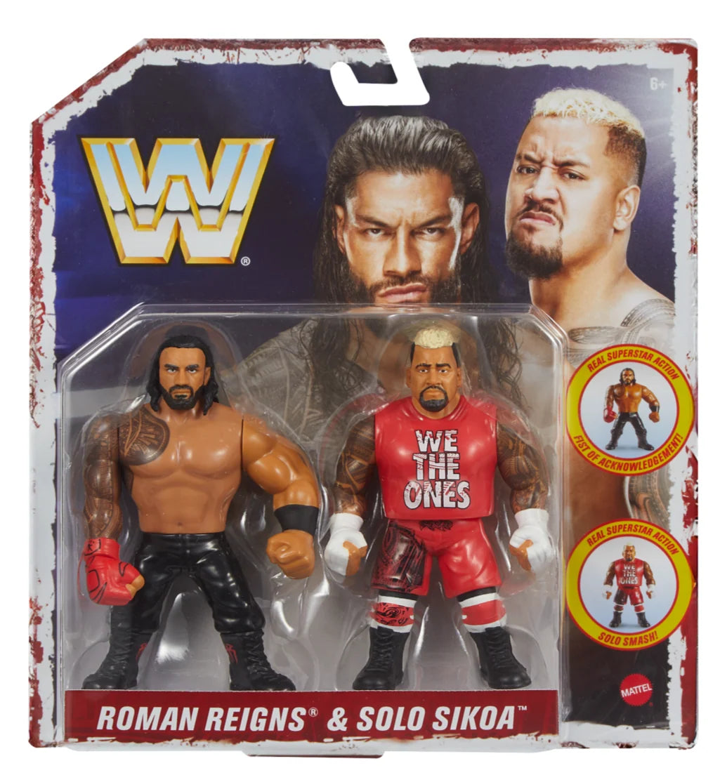 WWE Mattel Retro The Bloodline Roman Reigns & Solo Sikoa Ringside Exclusive
