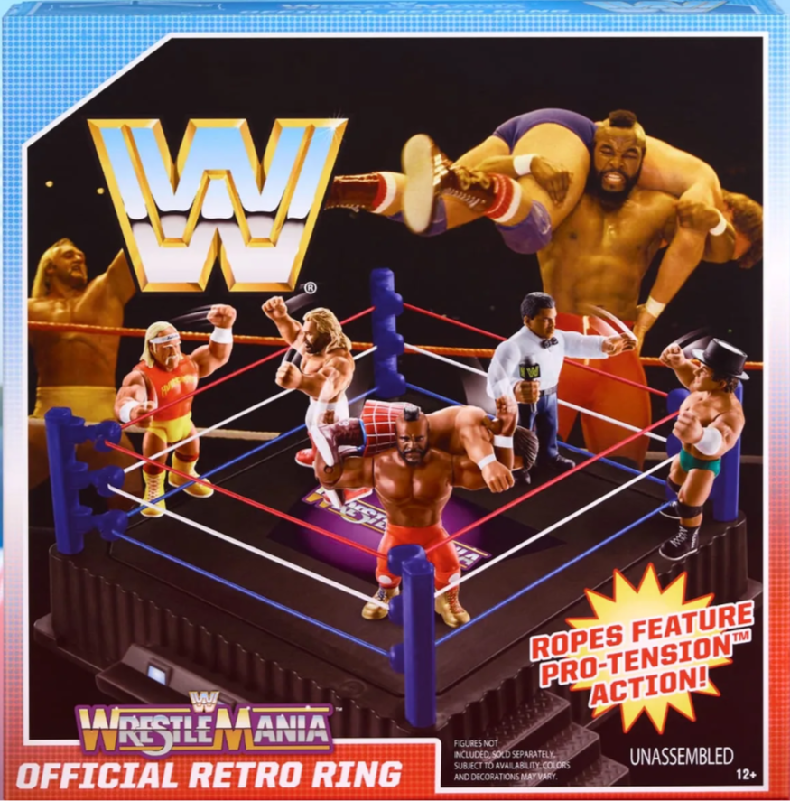 WWE Mattel WrestleMania Retro Ring Action & Toy Figures PWcatalog