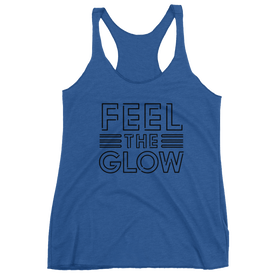 Naomi "Feel The Glow" Logo Women's Racerback Tank Top
