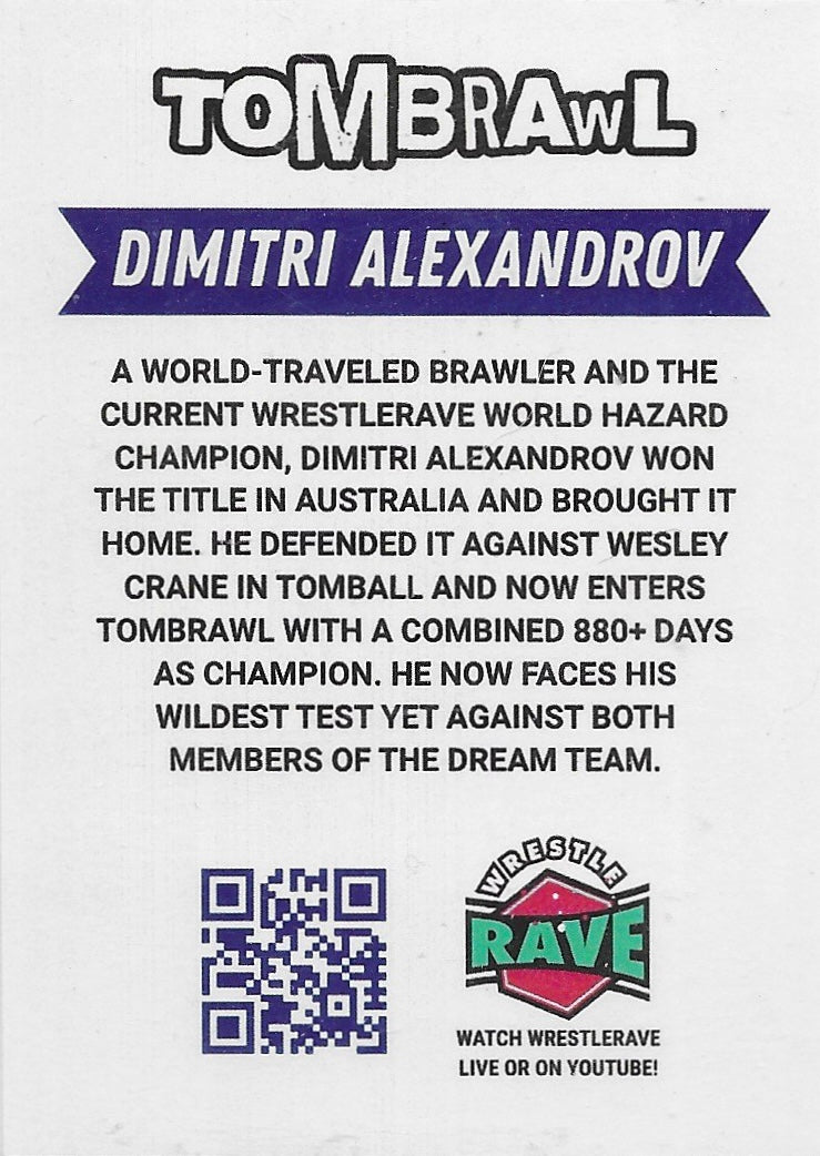 Dimitri Alexandrov trading card PW Catalog