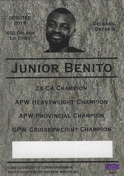 ‘Big Boy’ Junior Benito trading card PW Catalog