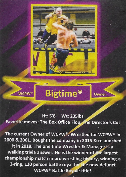 Bigtime trading card PW Catalog