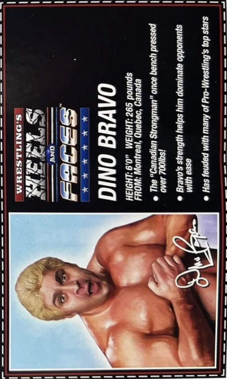 Dino Bravo trading card PW Catalog