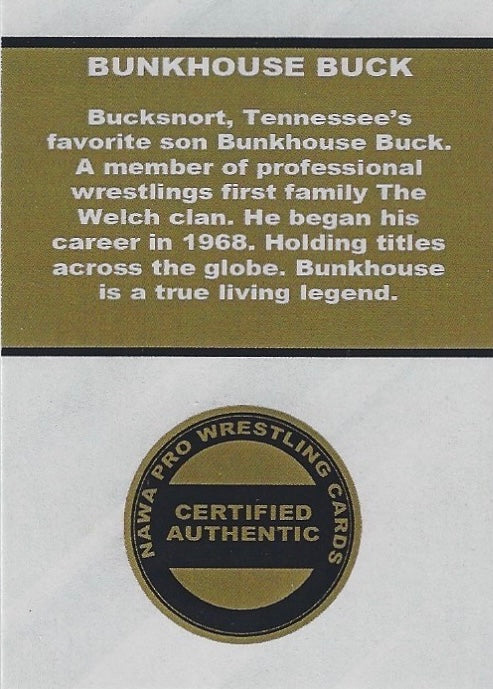 Bunkhouse Buck trading card PW Catalog