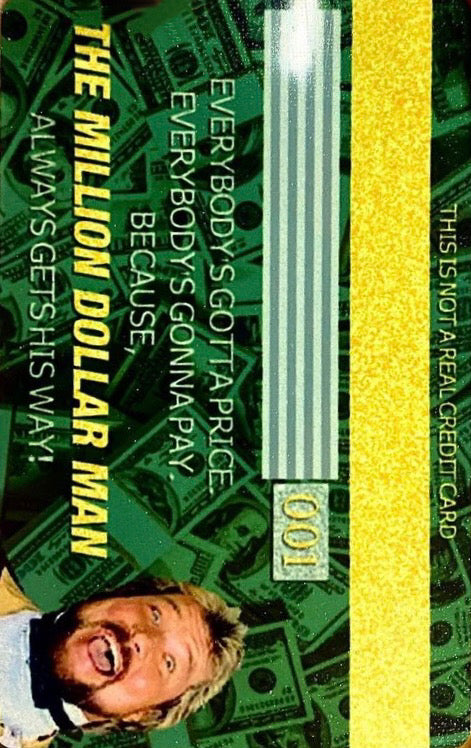 The Million Dollar Card trading card PW Catalog