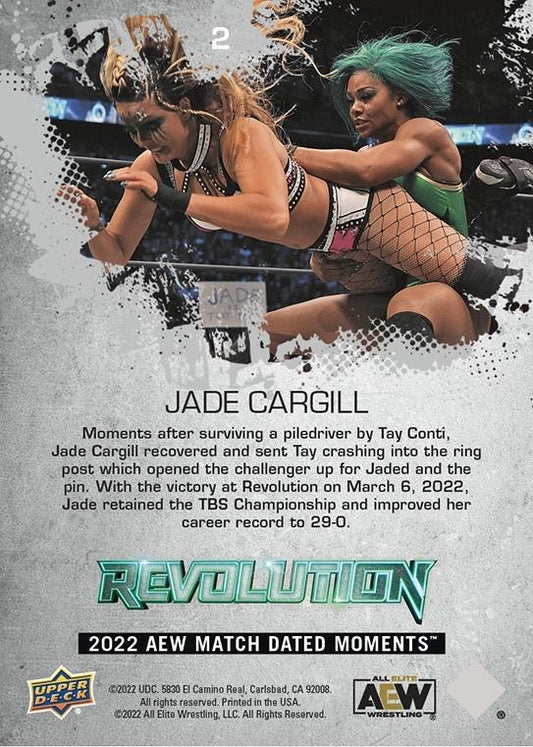 Jade Cargill – Jade Cargill Retains TBS Championship, Remains Undefeated With Victory Over TAY Conti trading card PW Catalog