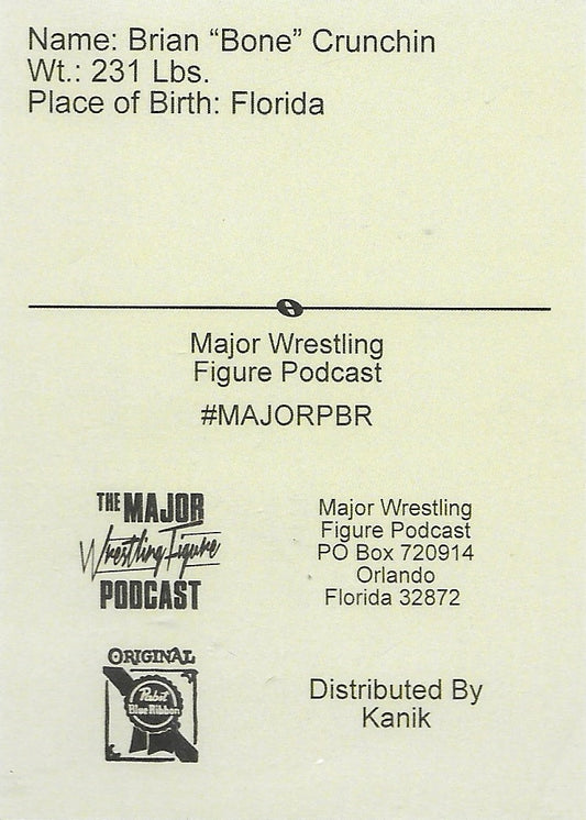 Brian “Bone” Crunchin trading card PW Catalog
