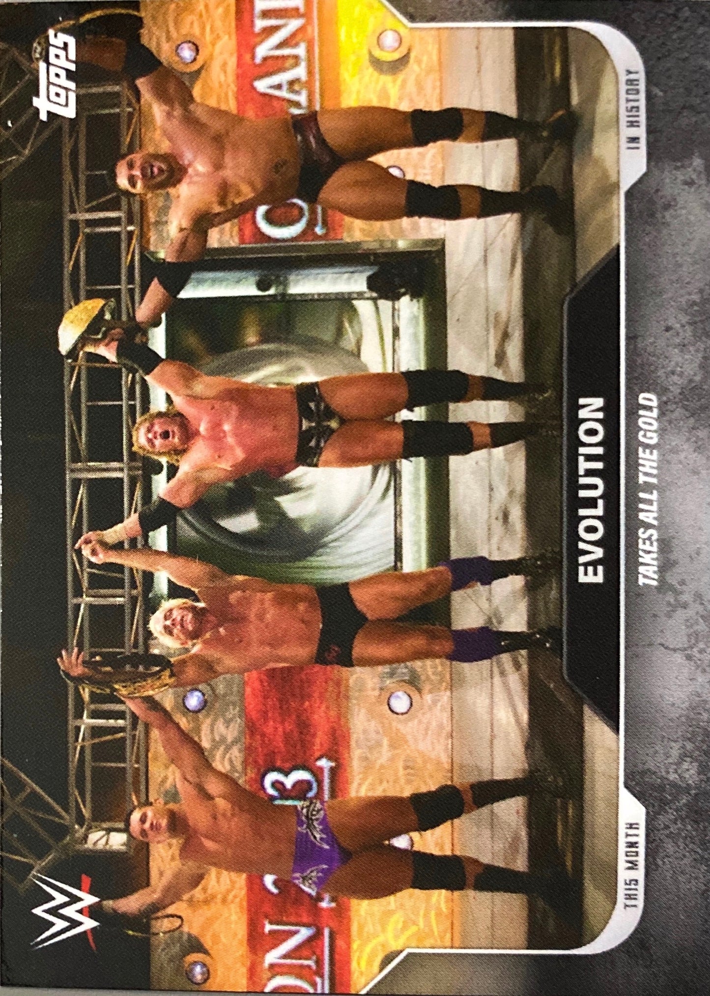 Armageddon – December 14, 2003 Evolution Takes All the Gold trading card PW Catalog