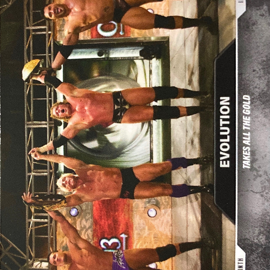 Armageddon – December 14, 2003 Evolution Takes All the Gold trading card PW Catalog