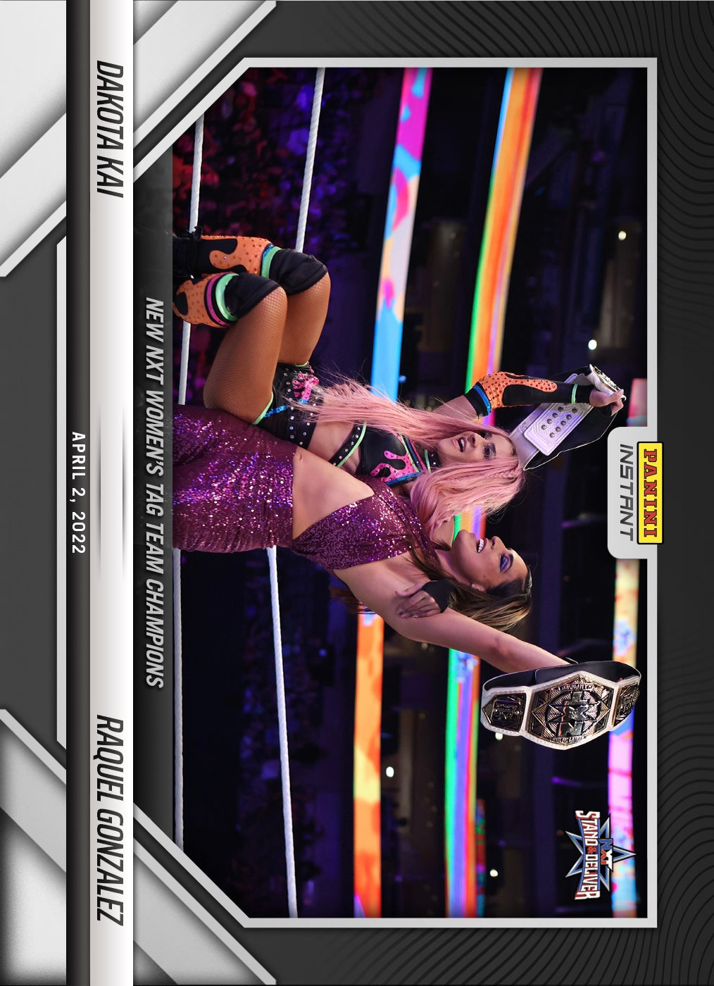 Dakota KAI / Raquel Gonzalez – New NXT Women’s TAG Team Champions trading card PW Catalog
