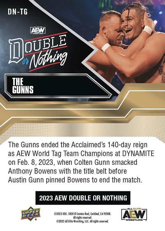 The Gunns trading card PW Catalog