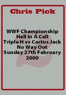 Cactus Jack vs Triple H