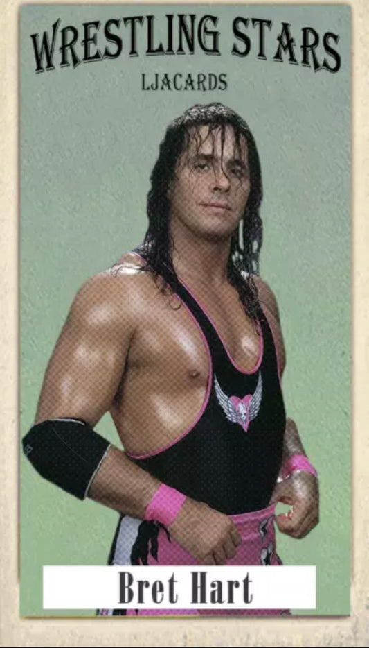 Bret Hart trading card PW Catalog