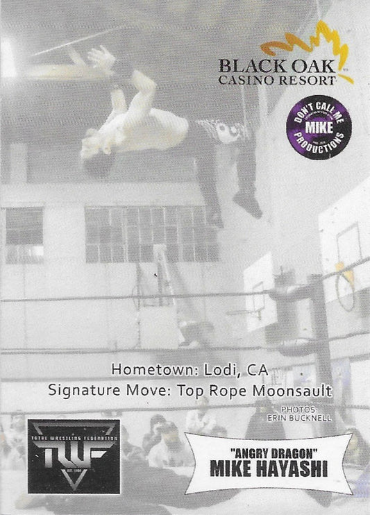 “Angry Dragon” Mike Hayashi trading card PW Catalog