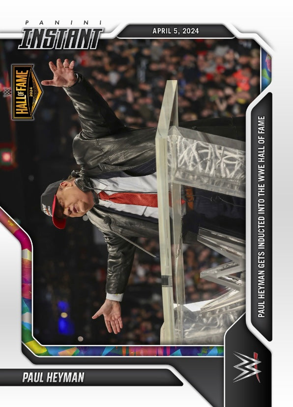Paul Heyman – Paul Heyman Gets Inducted Into the WWE Hall of Fame trading card PW Catalog