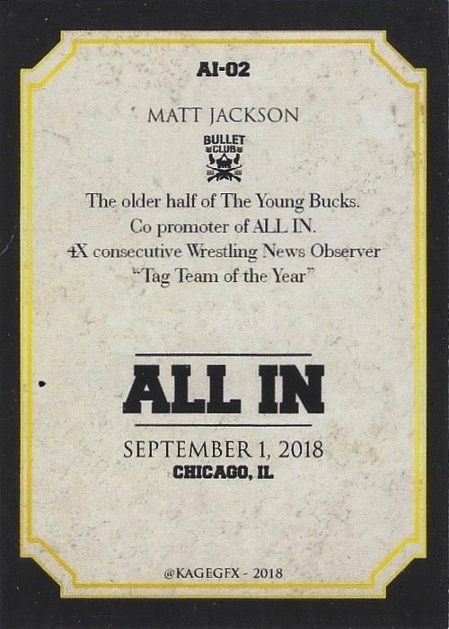 Matt Jackson “the Young Bucks”