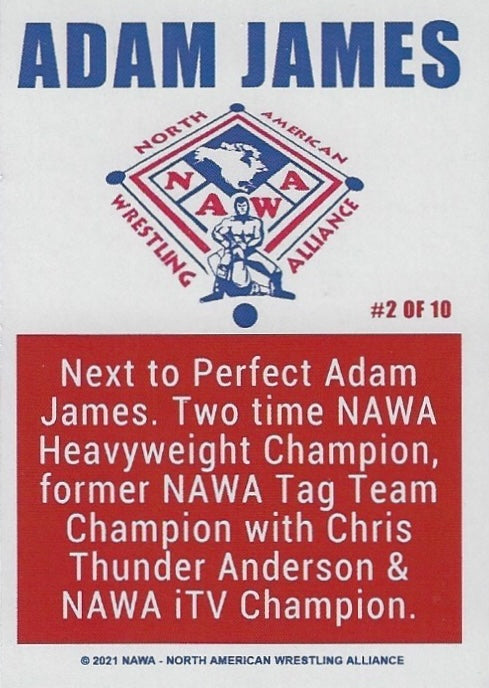 Adam James trading card PW Catalog
