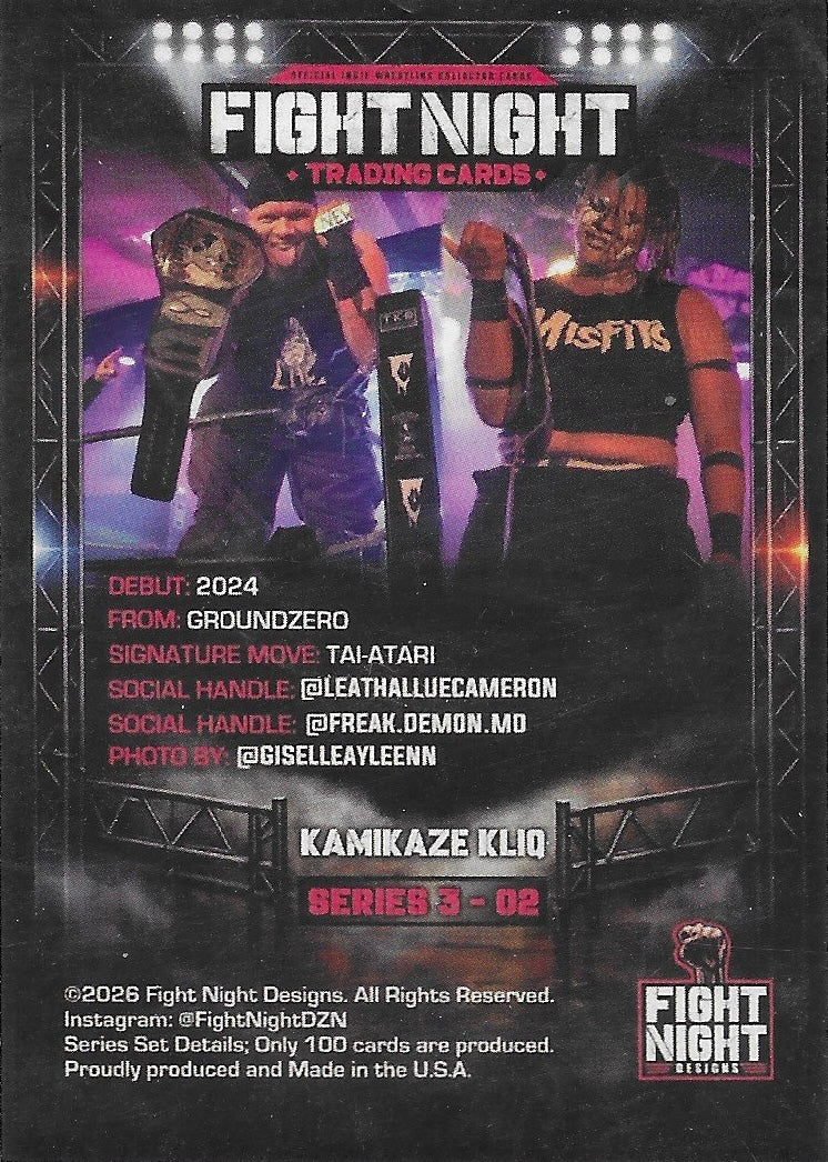 Kamikaze Kliq – “Lethal” LUE Cameron / “Freak Demon” MO Kele