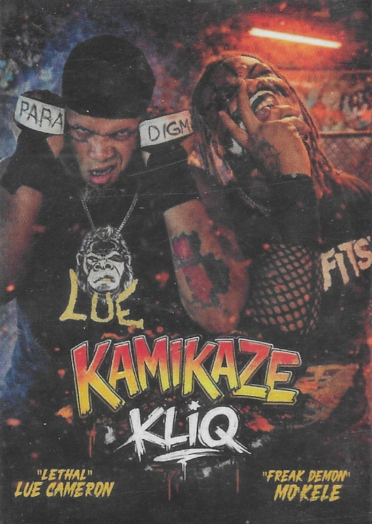 Kamikaze Kliq – “Lethal” LUE Cameron / “Freak Demon” MO Kele trading card PW Catalog