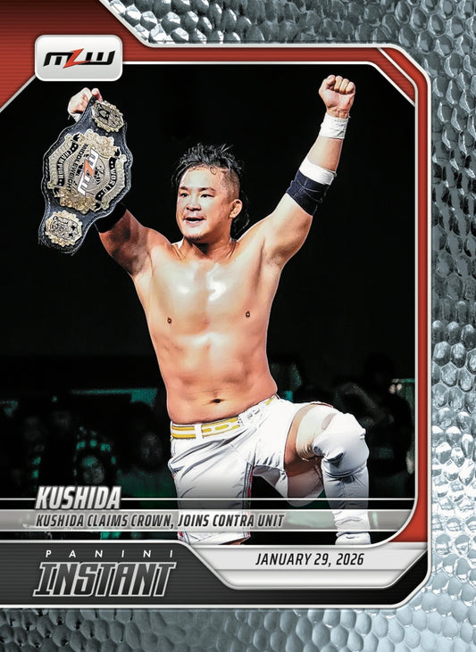 Kushida – Kushida Claims Crown, Joins Contra Unit trading card PW Catalog