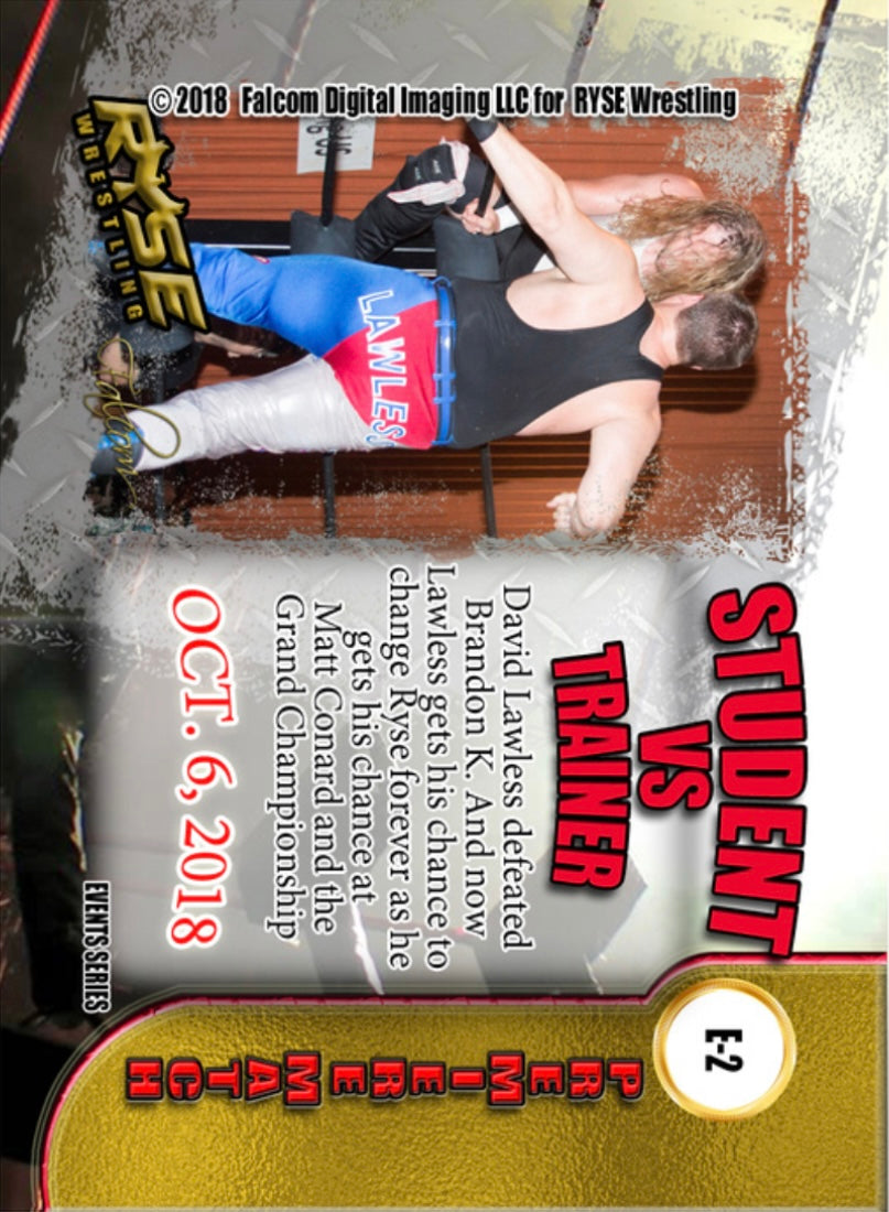 Student vs. Trainer – Brandon K vs. David Lawless - image 2