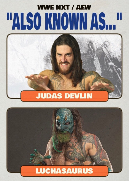 Judas Devlin / Luchasaurus trading card PW Catalog