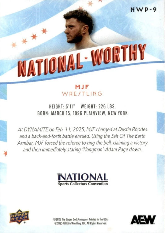 National Worthy – MJF trading card PW Catalog