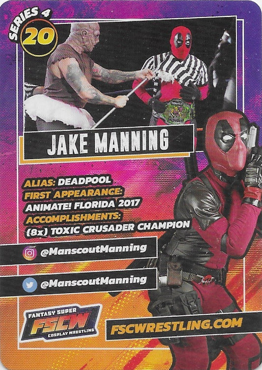 Deadpool / Jake Manning trading card PW Catalog