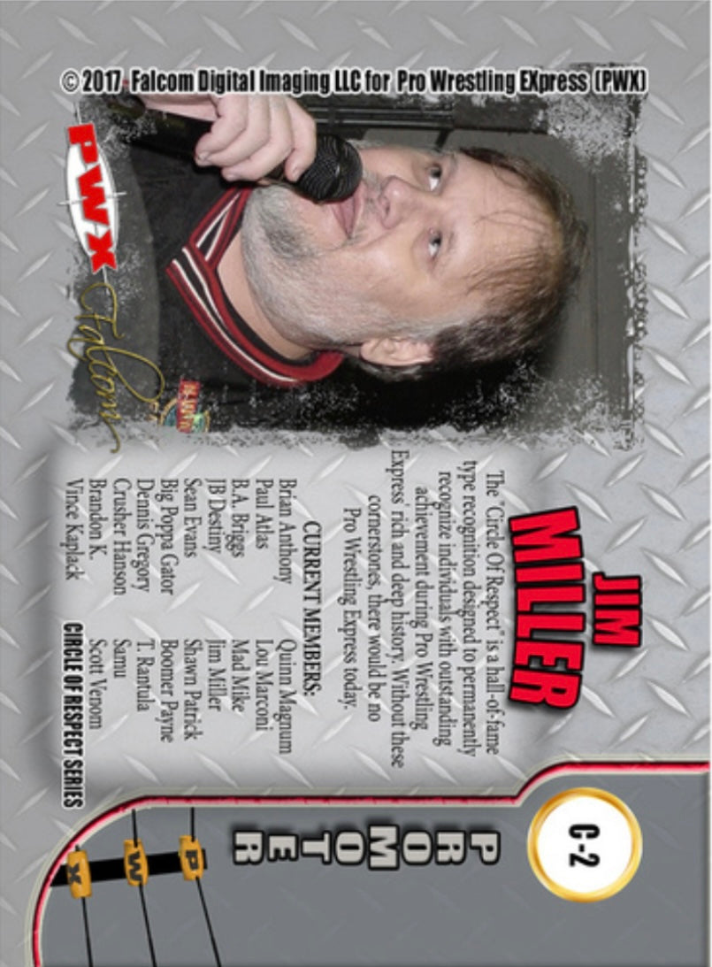 JIM Miller trading card PW Catalog