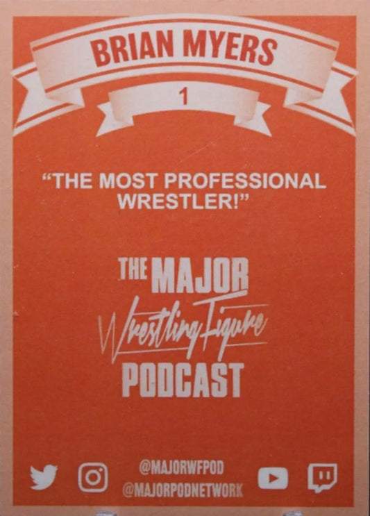 Brian Myers trading card PW Catalog