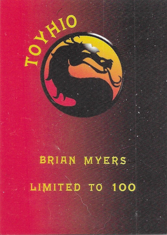 Brian Myers trading card PW Catalog