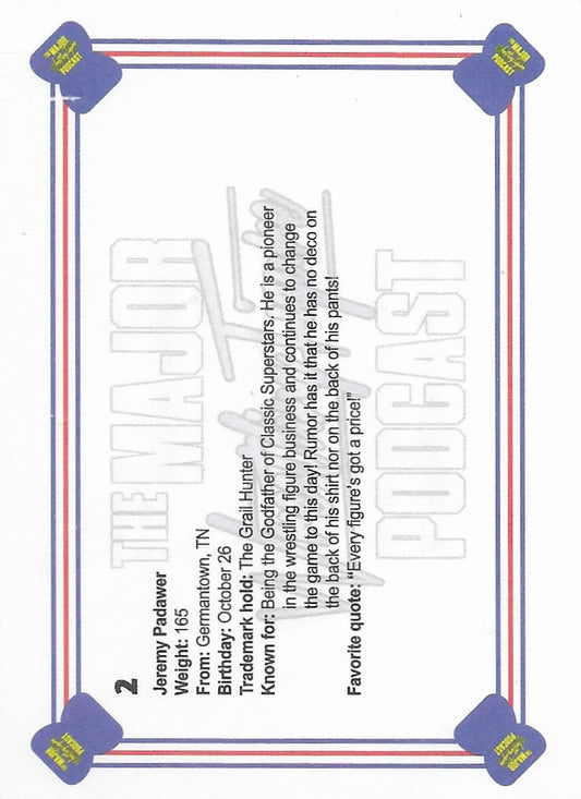 Jeremy Padawer trading card PW Catalog