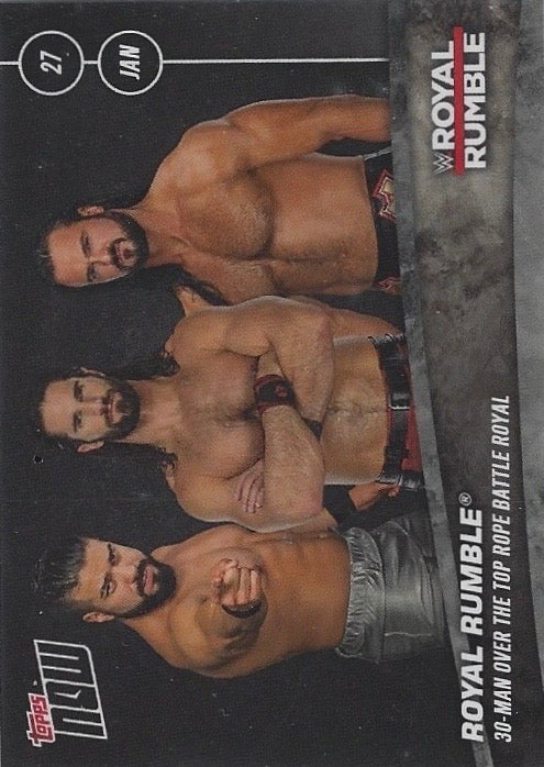 Royal Rumble – 30-MAN Over the Top Rope Battle Royal trading card PW Catalog